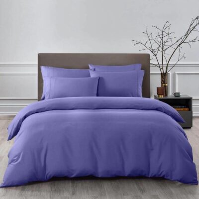 Royal Comfort Bamboo Cooling 2000TC Quilt Cover Set Queen Royal Blue | OMF