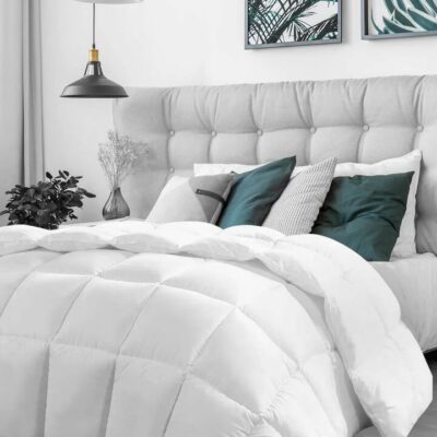 Casa Decor 360GSM Silk Touch Quilt Single White | OMF