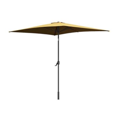 Arcadia Furniture Outdoor 3m Garden Umbrella With In-Built Solar Led Lights - Beige | OMF