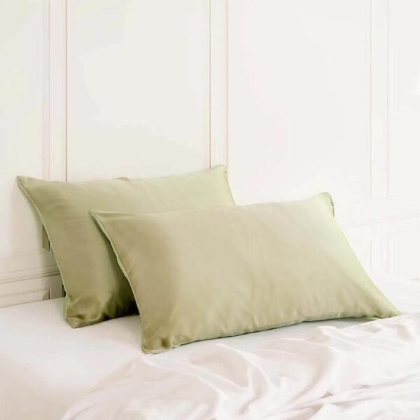 Mulberry Silk Pillow Case Twin Pack - Sage | OMF