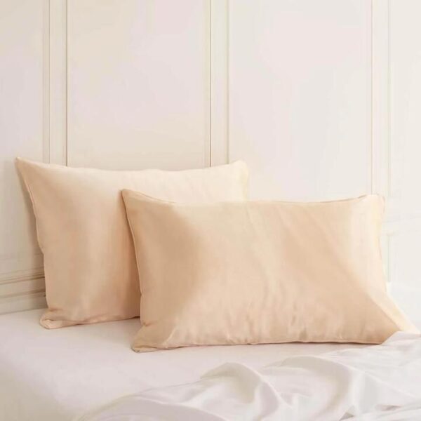 Mulberry Silk Pillow Case Twin Pack - Champagne Pink | OMF