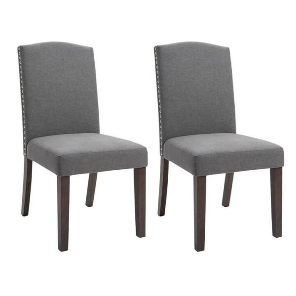 Lethbridge Dining Chair Set of 2 Light Grey | OMF