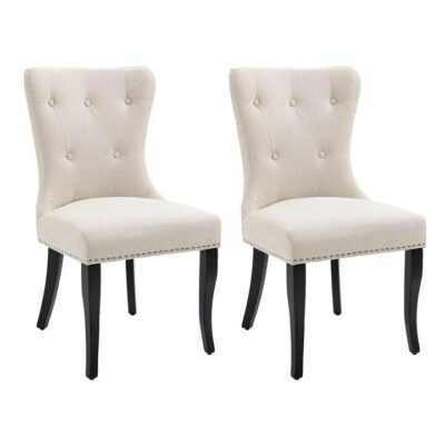 Lugano Dining Chair Set of 2 Natural | OMF