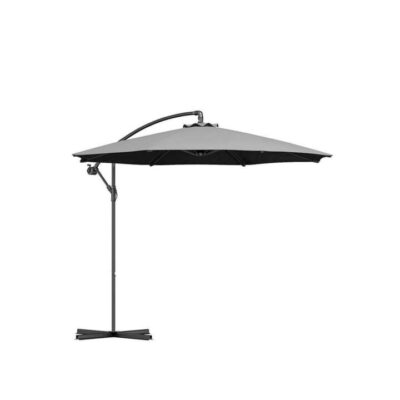 Milano Outdoor - Outdoor 3 Meter Hanging And Folding Umbrella Colour - Grey | OMF