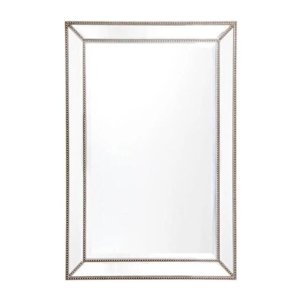 Zeta Wall Mirror Medium Antique Silver | OMF