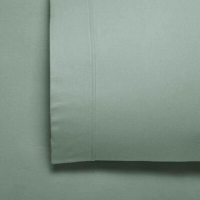 Fletcher Flannelette Sheet Set Sage Super King | OMF