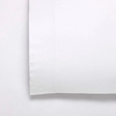 Fletcher Flannelette Sheet Set White Super King | OMF