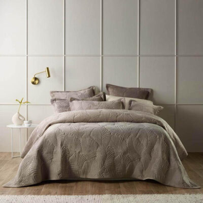 Kairo Coverlet Set Taupe Super King | OMF