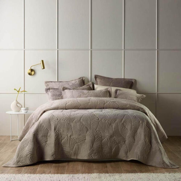 Kairo Coverlet Set Taupe Super King | OMF