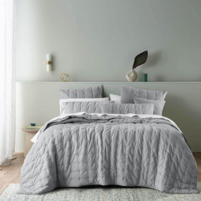 Langston Comforter Set Silver Super King | OMF