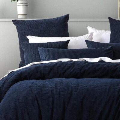 Lebron Super King Indigo Quilt Cover Set | OMF