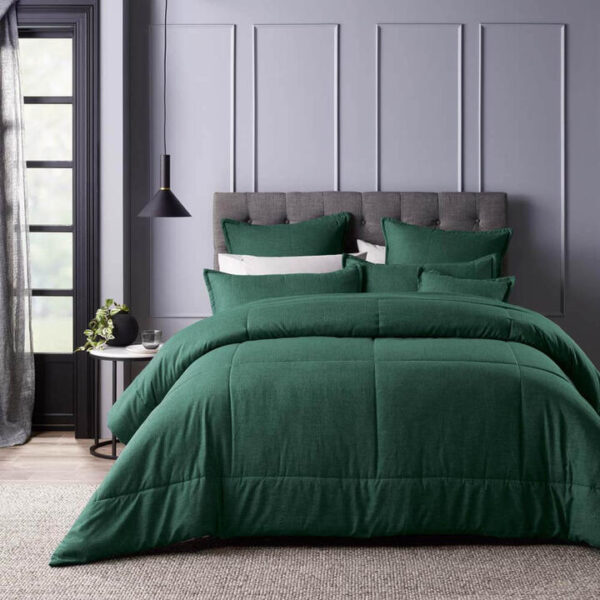 Maynard Comforter Set Green Super King | OMF