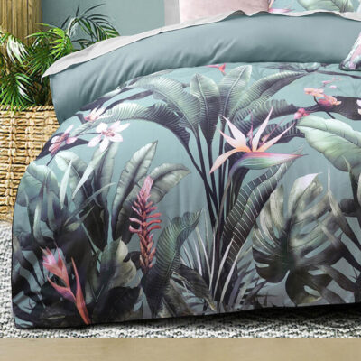 Mika Super King Green Quilt Cover Set | OMF