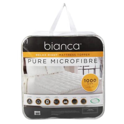 Relax Right Microfibre Mattress Topper White Super King | OMF