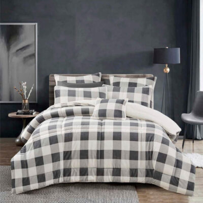 Naya Comforter Set Charcoal Single/Double | OMF
