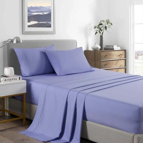 Royal Comfort Bamboo Cooling 2000TC Sheet Set King Mid Blue | OMF