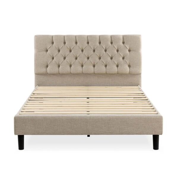 Essentials Tufted Single Bed Frame with USB | OMF