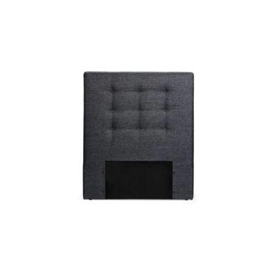 Ezy Button Midnight Grey King Single Bedhead | OMF