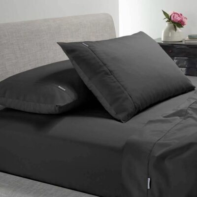 Heston 300TC Fitted Sheet Combo Set Charcoal Split King | OMF