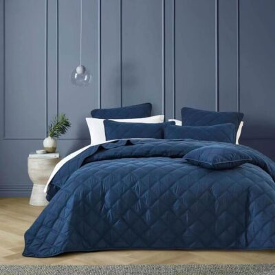 Barclay Coverlet Set Navy Super King | OMF