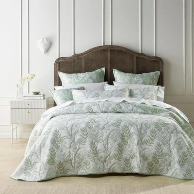 Eden Super King Sage Bedspread Set | OMF