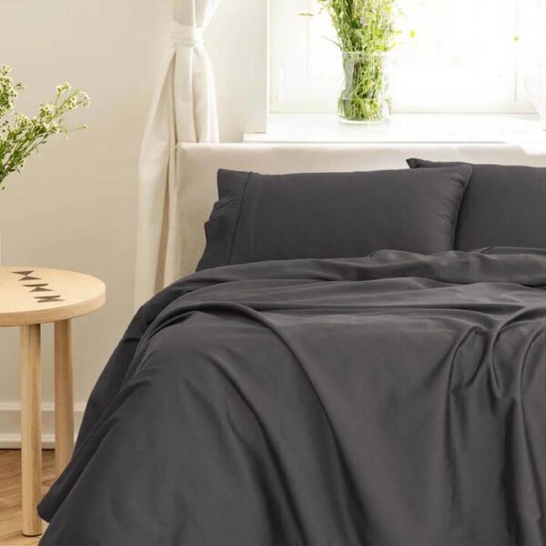 Royal Comfort Balmain 1000TC Bamboo Cotton Sheet Set Queen Pewter | OMF