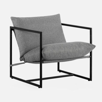 Laurent Arm Chair Light Grey | OMF