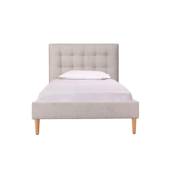 Mason Upholstered King Single Bed Frame With USB | OMF