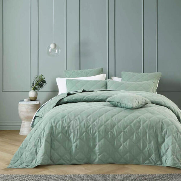 Barclay Coverlet Set Olive Single/Double | OMF