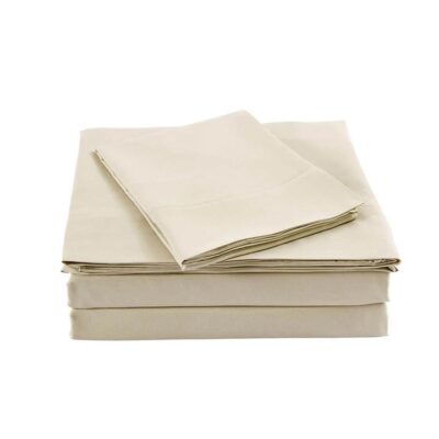 Royal Comfort Blended Bamboo Sheet Set Queen Dark Ivory | OMF