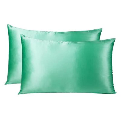 Mulberry Silk Pillow Case Twin Pack - Mint | OMF