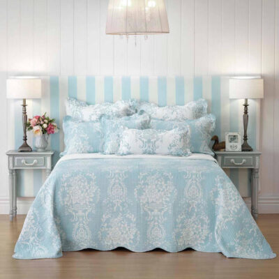 Florence Bedspread Set Blue Queen | OMF