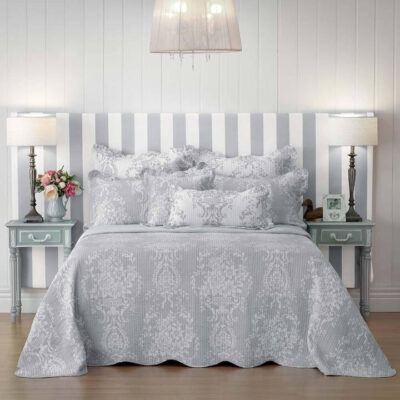 Florence Bedspread Set Grey Queen | OMF