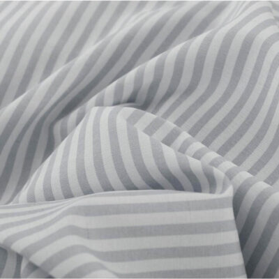 Royal Comfort Striped Quilt Cover Set King Grey | OMF