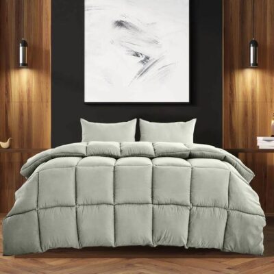 Royal Comfort 350Gsm Charcoal Quilt - Double | OMF