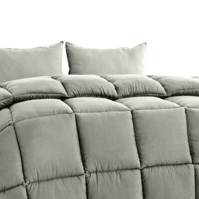 Royal Comfort 350Gsm Charcoal Quilt - King | OMF