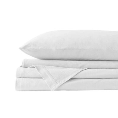 Royal Comfort Jersey Cotton Quilt Cover Set King White | OMF