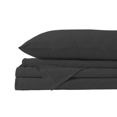 Royal Comfort Jersey Cotton Quilt Cover Set King Charcoal Marle | OMF