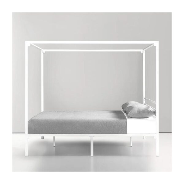 Noble Canopy Queen Bed Frame White | OMF