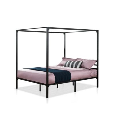 Noble Canopy Single Bed Frame Black | OMF