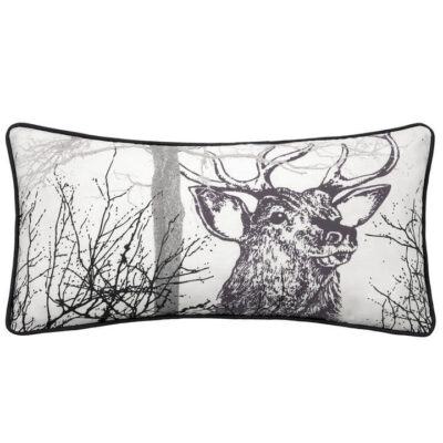 Alpine Stag Oblong Taupe Polyester/Cotton Cushion | OMF