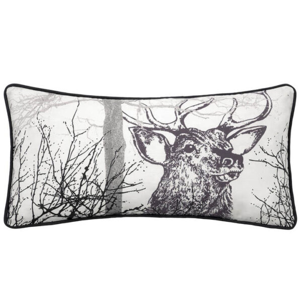 Alpine Stag Oblong Taupe Polyester/Cotton Cushion | OMF