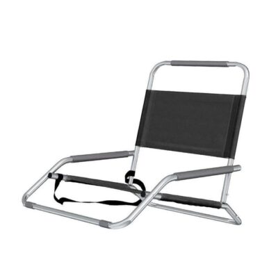 Havana Outdoors 2X Black Folding Beach Chair | OMF