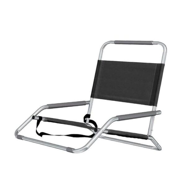 Havana Outdoors 2X Black Folding Beach Chair | OMF