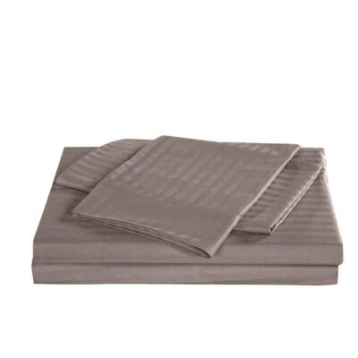 Royal Comfort Kensington 1200TC 100% Cotton Stripe Quilt Cover Set SuperKing Charcoal | OMF