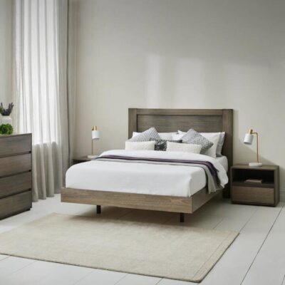 Yarra Floating King Timber Bed Frame - Ghost Gum | OMF