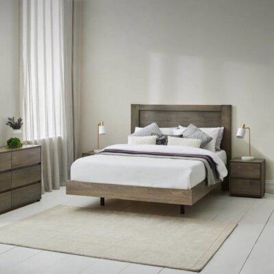 Yarra Floating Queen Timber Bed Frame- Ghost Gum | OMF