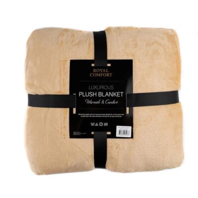 Royal Comfort Plush Camel Blanket | OMF