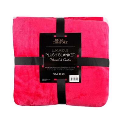 Royal Comfort Plush Rose Pink Blanket | OMF