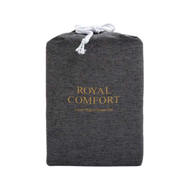 Royal Comfort Blend Sheet Set Queen Charcoal | OMF